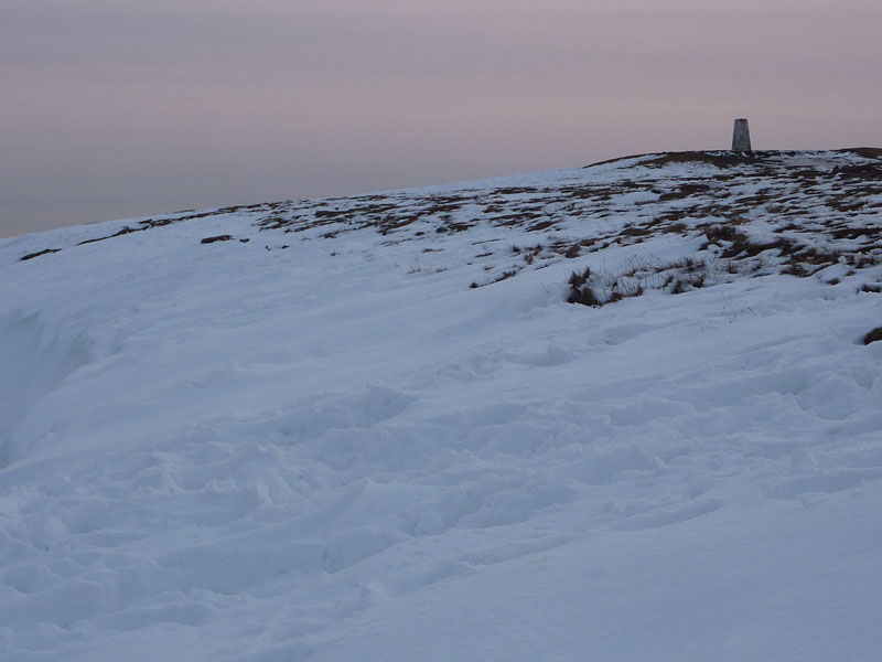 Snow on Pendle Hill